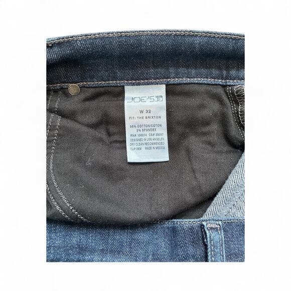 Joe’s Women’s The Brixton Relaxed Straight Leg blue jeans size 32 - Picture 4 of 6